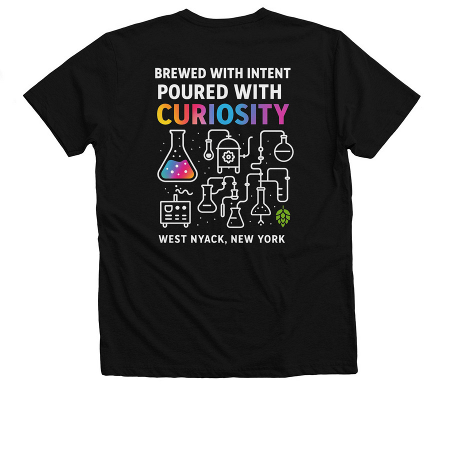 Noble Experiment Merch, a Solid Black Blend Premium V-Neck Tee (back-view)