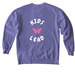 CONNECTION, a Violet Comfort Colors Crewneck Sweatshirt (back-view)