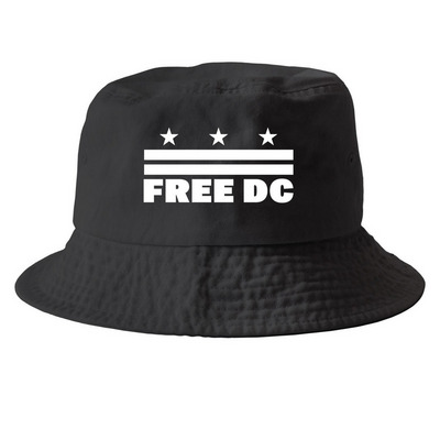Free DC Hats, a Black Printed Bucket Hat