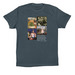 Frida Communist Collage - DARK COLORS&nbsp;, a Vintage Navy Premium Cotton Tee