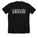 Because They Matter, a Solid Black Blend Premium Unisex Tee (back-view)