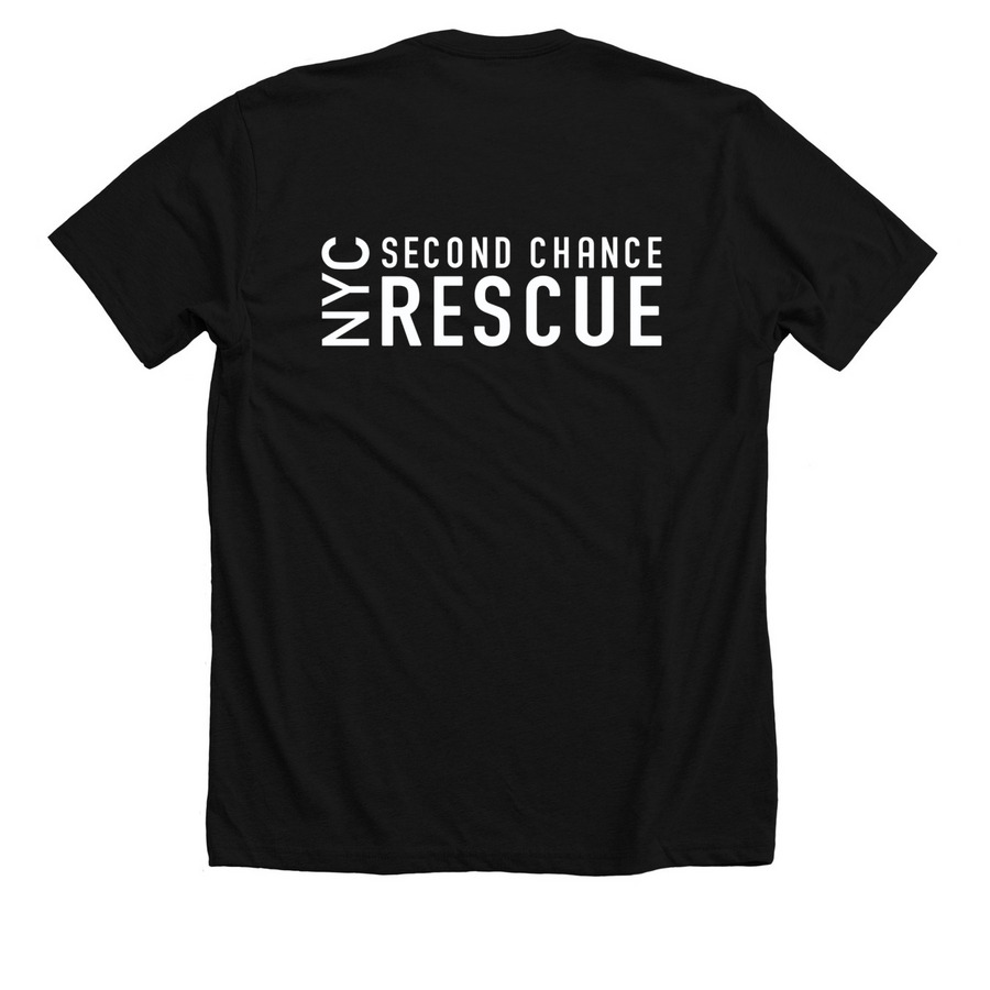 Because They Matter, a Solid Black Blend Premium Unisex Tee (back-view)