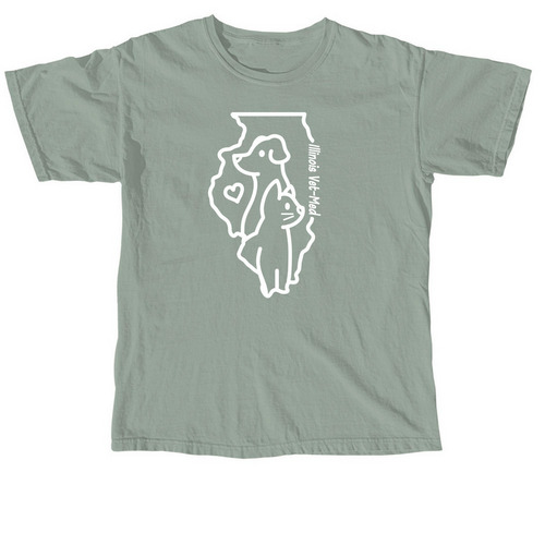 Illinois Cat & Dog&nbsp;, a Bay Comfort Colors Unisex Tee