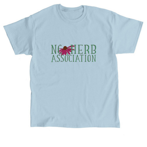 NC Herb Association T-Shirt, a Light Blue Classic Unisex Tee