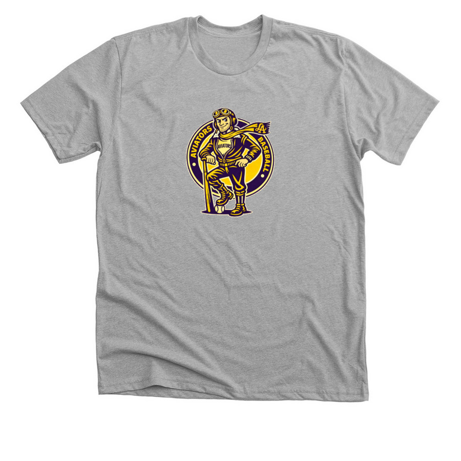 Aviators Baseball, a Athletic Heather Premium Unisex Tee