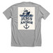 Hebrews 6:19, a Athletic Heather Premium Unisex Tee (back-view)
