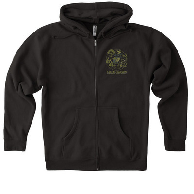 2025 RC Gear Small Logo, a Black Heavyweight Zip Up Hoodie