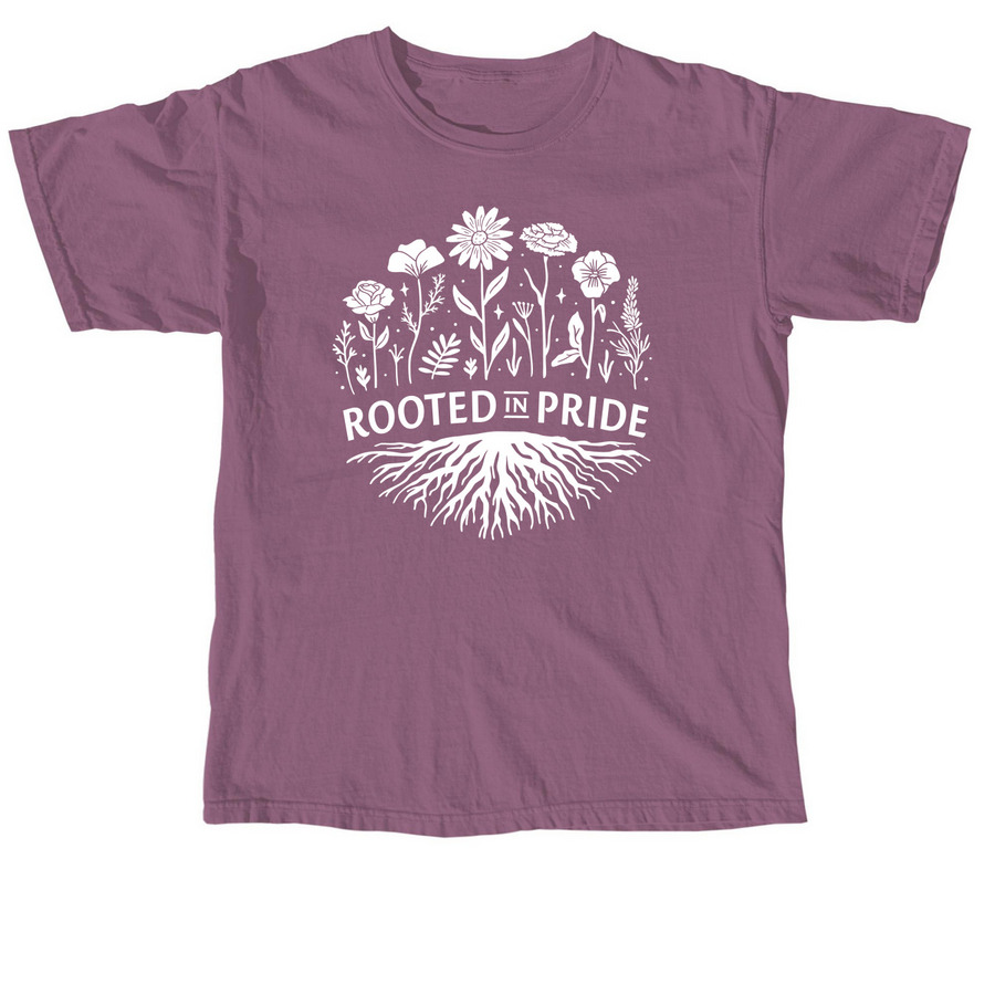 Rooted in Pride 2.0, a Berry Comfort Colors Unisex Tee