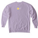 White Logo - Sweatshirts, a Orchid Comfort Colors Crewneck Sweatshirt (back-view)