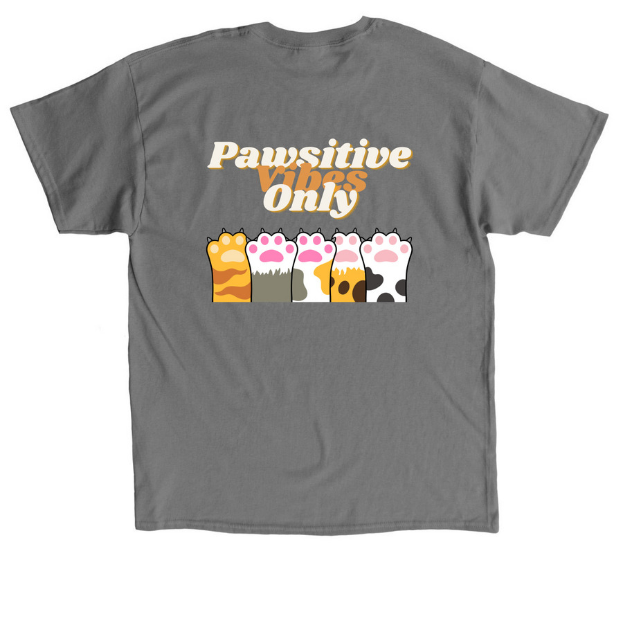 Paws, Paws, Paws, a Charcoal Classic Unisex Tee (back-view)