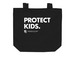 Protect Kids Tote, a Black Organic Cotton Tote Bag