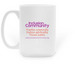Inclusion Large Mug, a White Large Coffee Mug (back-view)