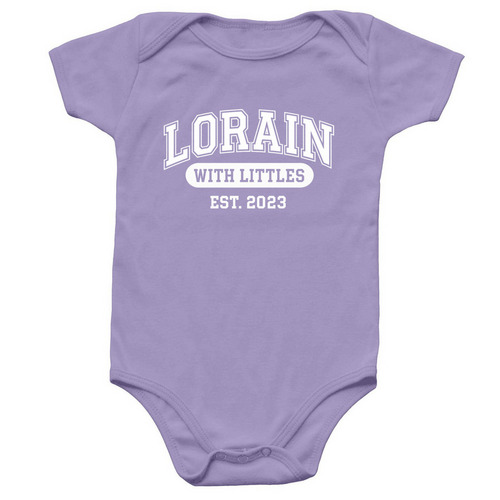 LwL University (Onesie), a Lavender Infant Onesie