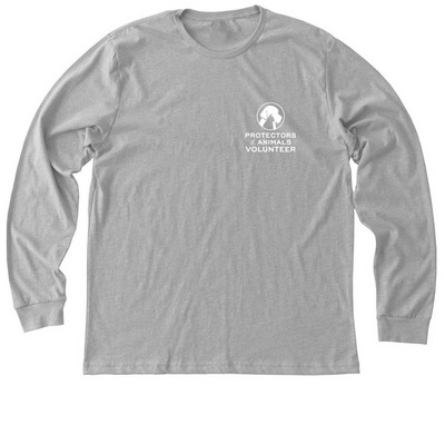 Protectors of Animals, a Athletic Heather Premium Long Sleeve Tee