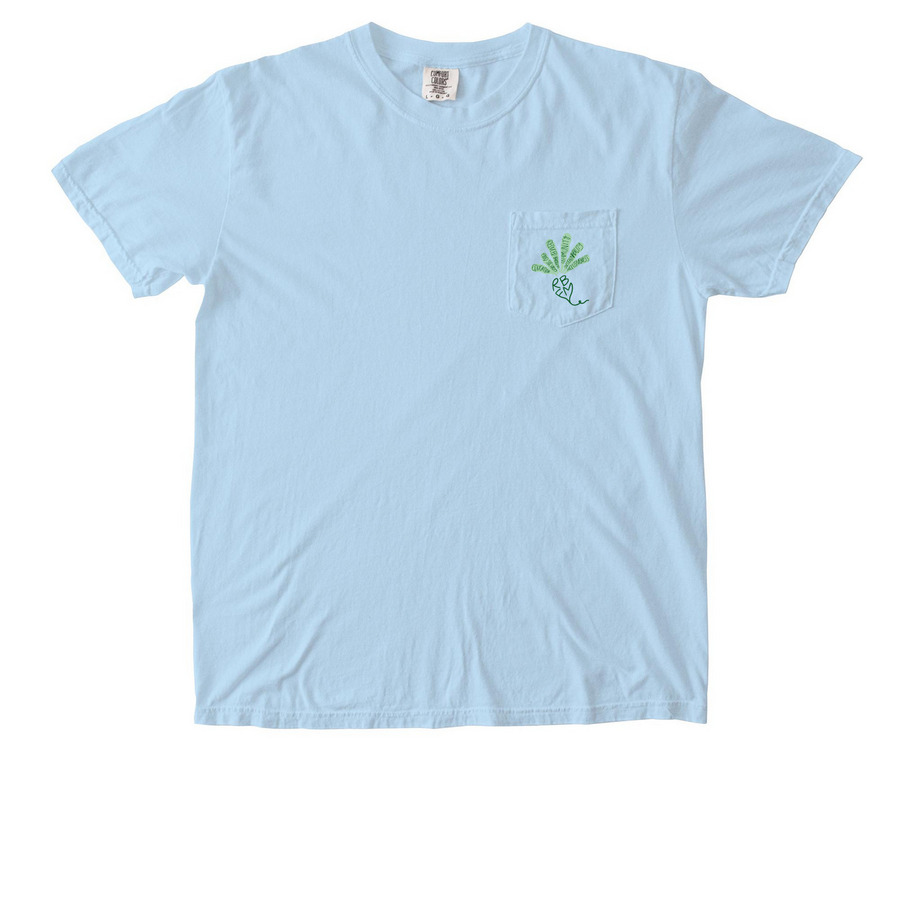 2026 Limited Edition Market Tee, a Chambray Comfort Colors Pocket Tee