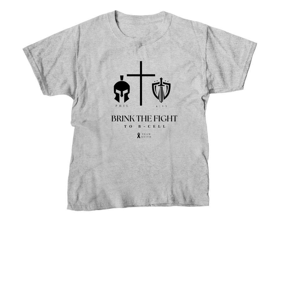 Brink the Fight Logo Black Text&nbsp;, a Sport Grey Youth Unisex Tee