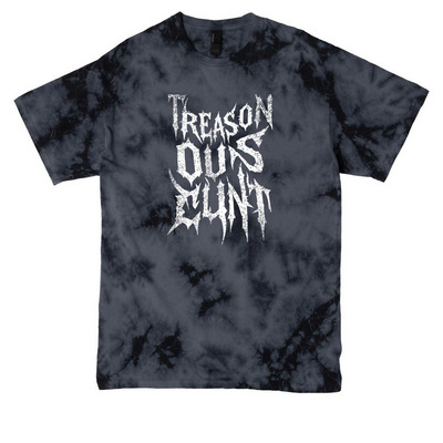 OhThatMomGlow, a Black Crystal Tie Dye Tee