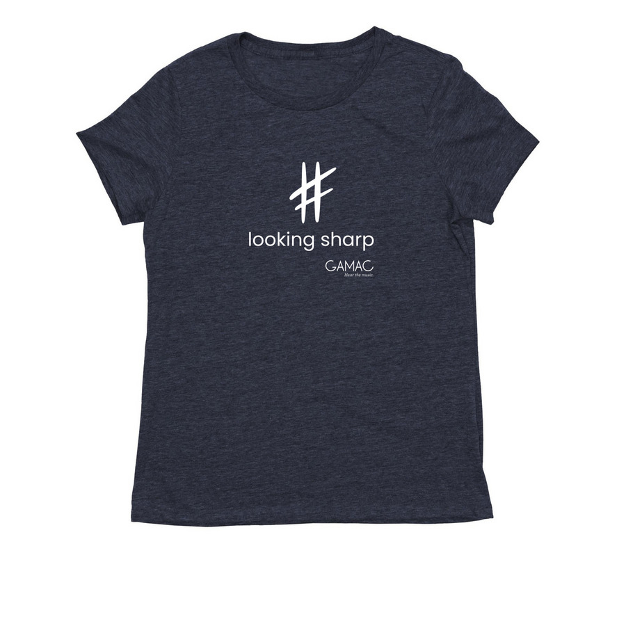 Music humor Ts-looking sharp, a Rebel Blue Allmade Eco Triblend Women?s Tee