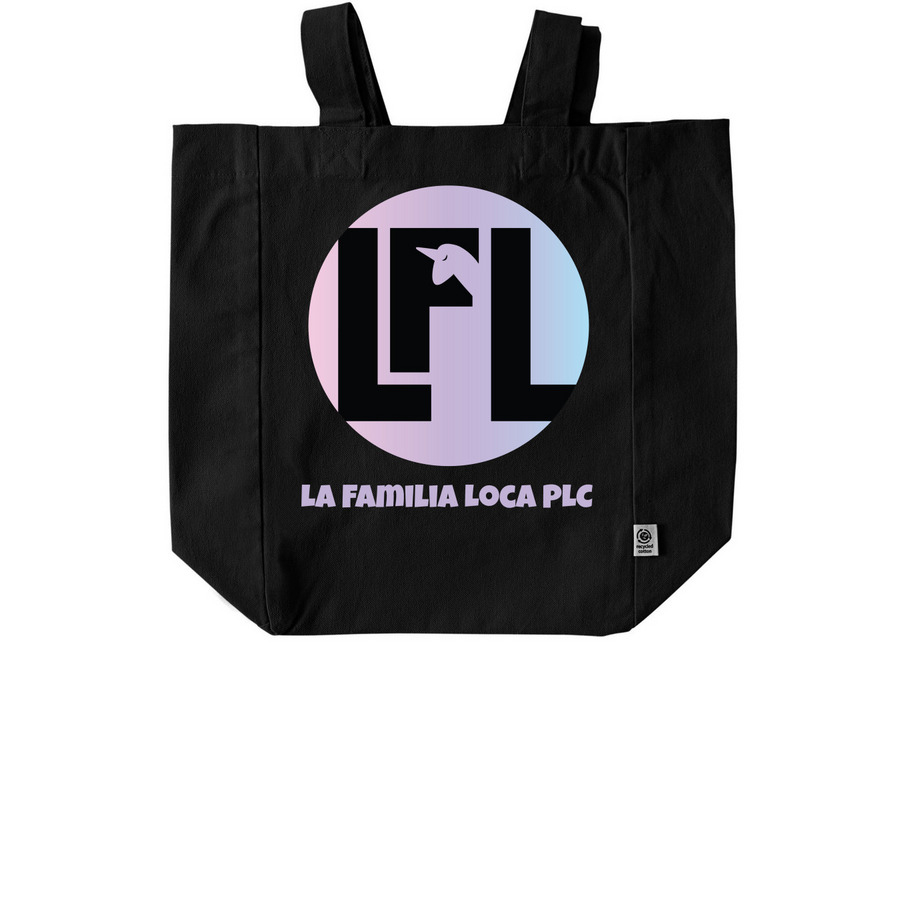 La Maestra Loca? - LFL PLC TOTE-ALLY AWESOME!, a Black Recycled Cotton Tote Bag