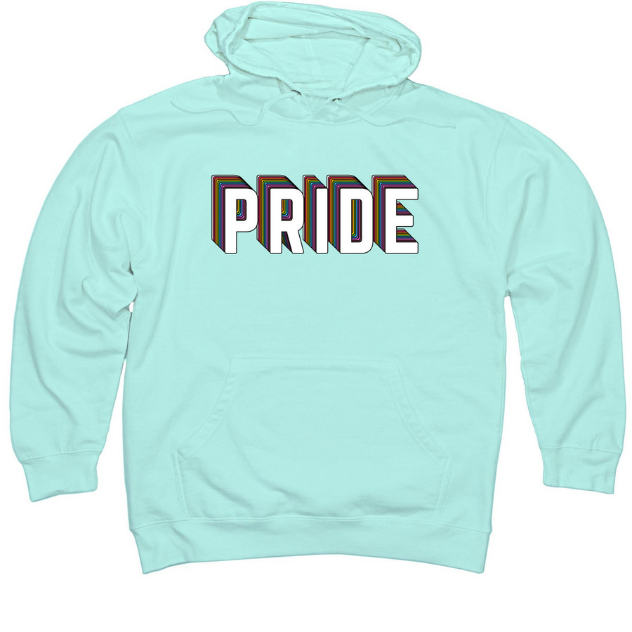 Loud & Proud, a Mint Midweight Pullover Hoodie