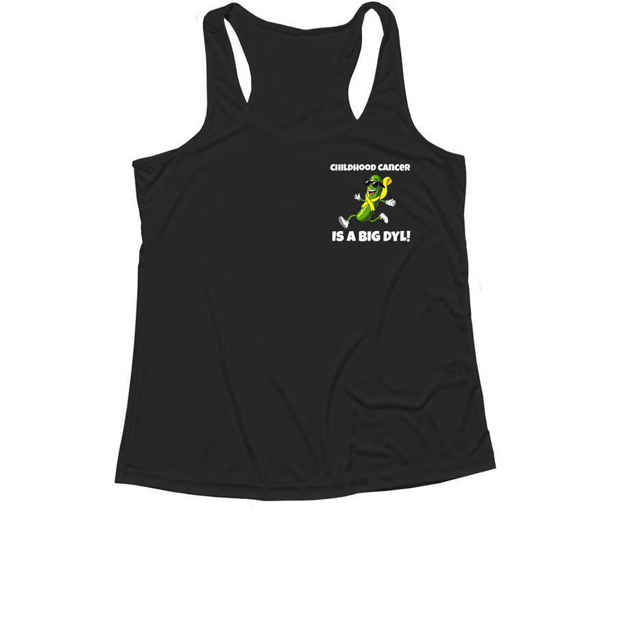 Dyl's Pickle Squad Activewear, a Black Women's Performance Tank
