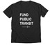 Fund Public Transit, a Dark Grey Heather Premium V-Neck Tee