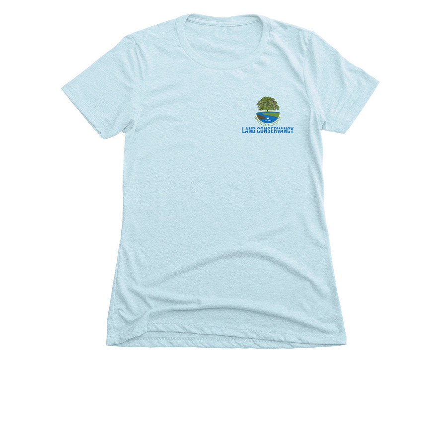 Protecting and Caring, a Ice Blue Women's Slim Fit Tee