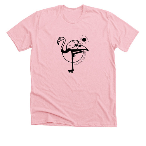 Stand tall & flaminGO for it!, a Light Pink Premium Unisex Tee