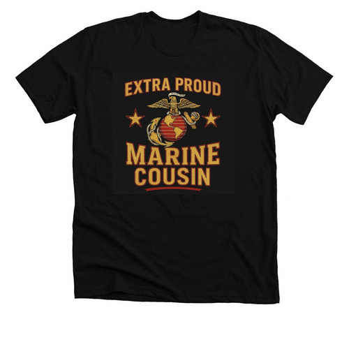 EXTRA MARINE Cousin, a Solid Black Blend Premium Unisex Tee