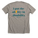 I put the ability in disability - ACA, a Heather Stone Premium Unisex Tee (back-view)