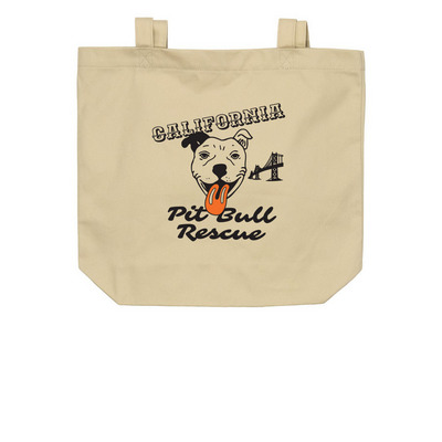 CA Pit Bull - Bridge Totes, a Oyster Organic Cotton Tote Bag