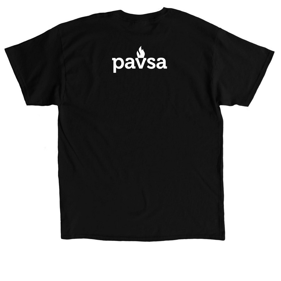 Cats Against Cat Calling, a Black Classic Unisex Tee (back-view)