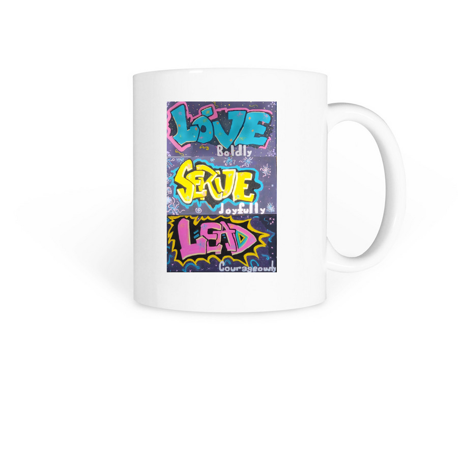 LSL, a White Coffee Mug