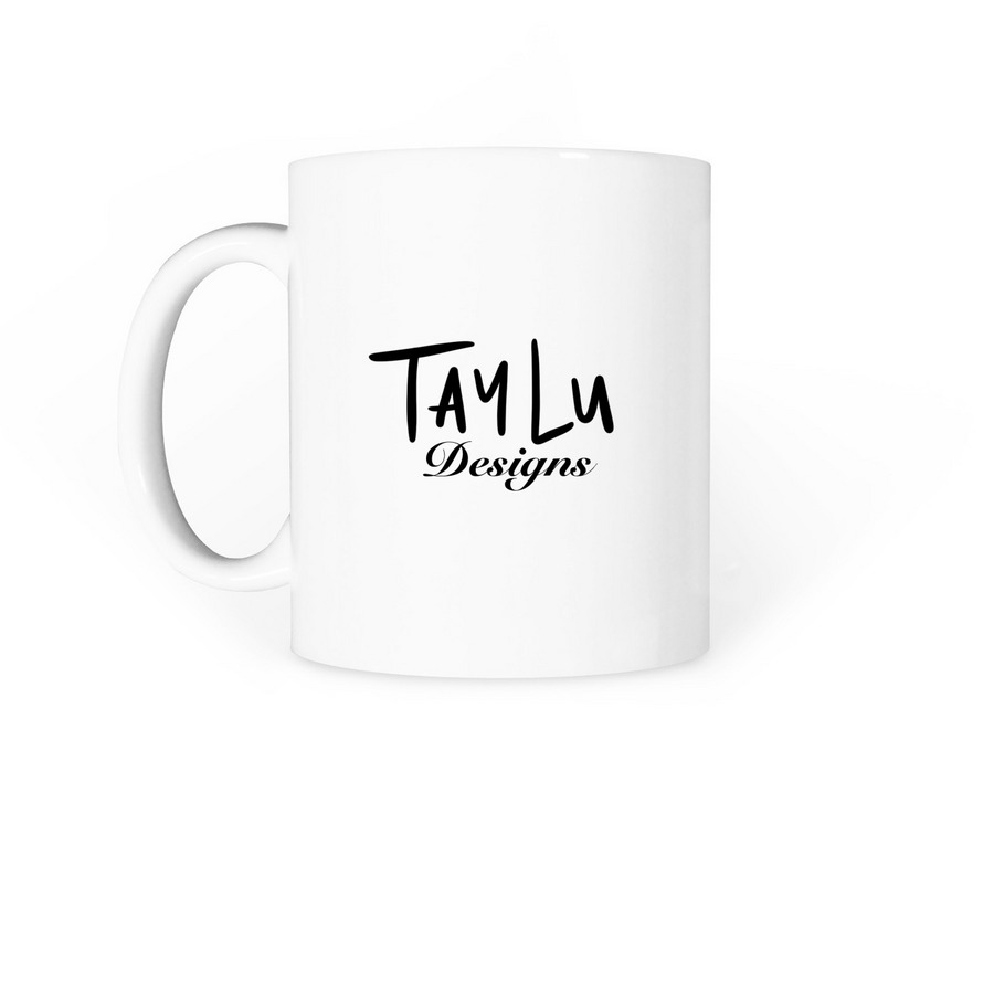 Pippin Mug, a White Coffee Mug (back-view)