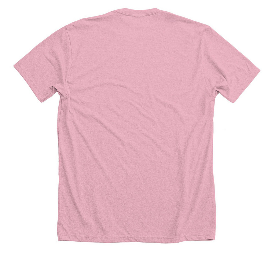 A Great Day to Keep Your Mouth Shut, a Heather Pink Premium Unisex Tee (back-view)