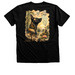 Namaste Grimmy, a Black Heather Premium Unisex Tee (back-view)