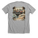 Coastal, a Athletic Heather Premium Unisex Tee (back-view)