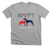 Adopt! American Greyhound, a Athletic Heather Premium Unisex Tee