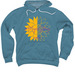 Warrior Front Sunshine Back, a Heather Deep Teal Premium Pullover Hoodie