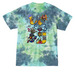 BROKEN BRAIN BONE, a Planet Earth Colorburst Crystal Tie Dye Tee (back-view)