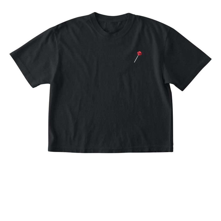The Lollipop Tee, a Black Comfort Colors Boxy Tee