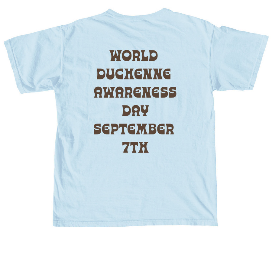 Rise for Rowan, a Chambray Comfort Colors Unisex Tee (back-view)