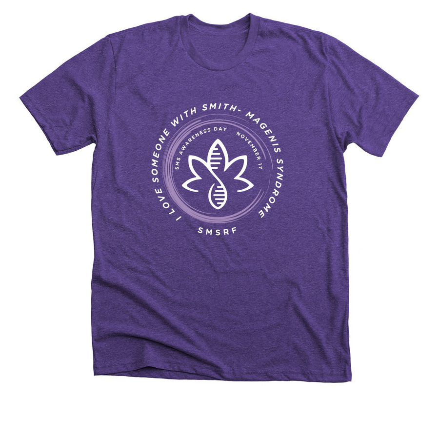 SMS Awareness Day, a Heather Team Purple Premium Unisex Tee