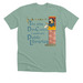 The Only Data Centers I Want are Libraries, a Heather Dusty Blue Premium Unisex Tee