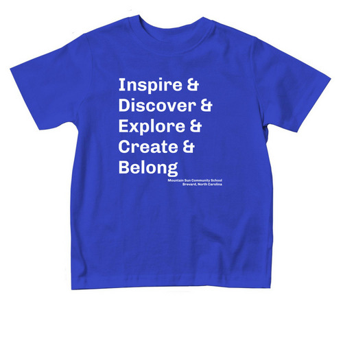 Values Toddler Shirt, a Royal Blue Toddler Tee