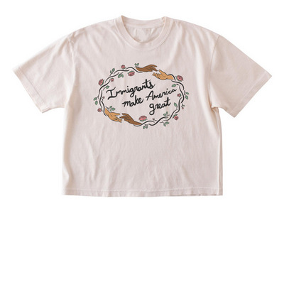 Immigrants Make America Great, a Ivory Comfort Colors Boxy Tee