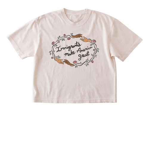 Immigrants Make America Great, a Ivory Comfort Colors Boxy Tee
