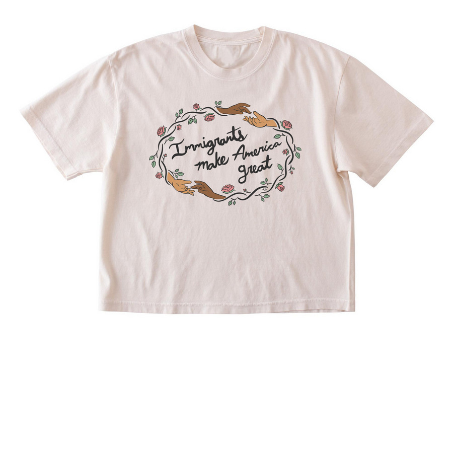 Immigrants Make America Great, a Ivory Comfort Colors Boxy Tee