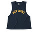 Get Bent, a Rebel Blue Allmade Eco Triblend Women?s Muscle Tank
