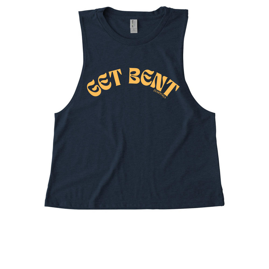 Get Bent, a Rebel Blue Allmade Eco Triblend Women?s Muscle Tank